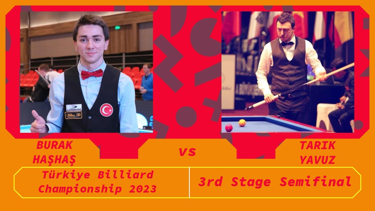Tarık Yavuz - Burak Haşhaş | Türkiye 3 Cushion Billiard Championship 2023 3rd Stage Semifinal
