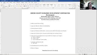Greene County Economic Dev. Corp. meeting 5/6/2020