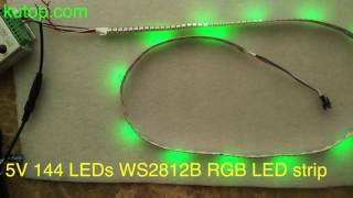 5V 144 LEDs WS2812B RGB 5050 LED strip - kutop.com