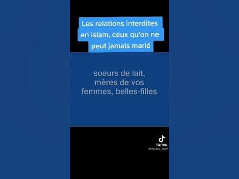 Les relations interdite en islam - YouTube