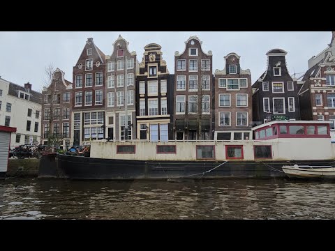 Прогулка по каналам АМСТЕРДАМа/Полная версия под музыку/Жаль с погодой не повезло