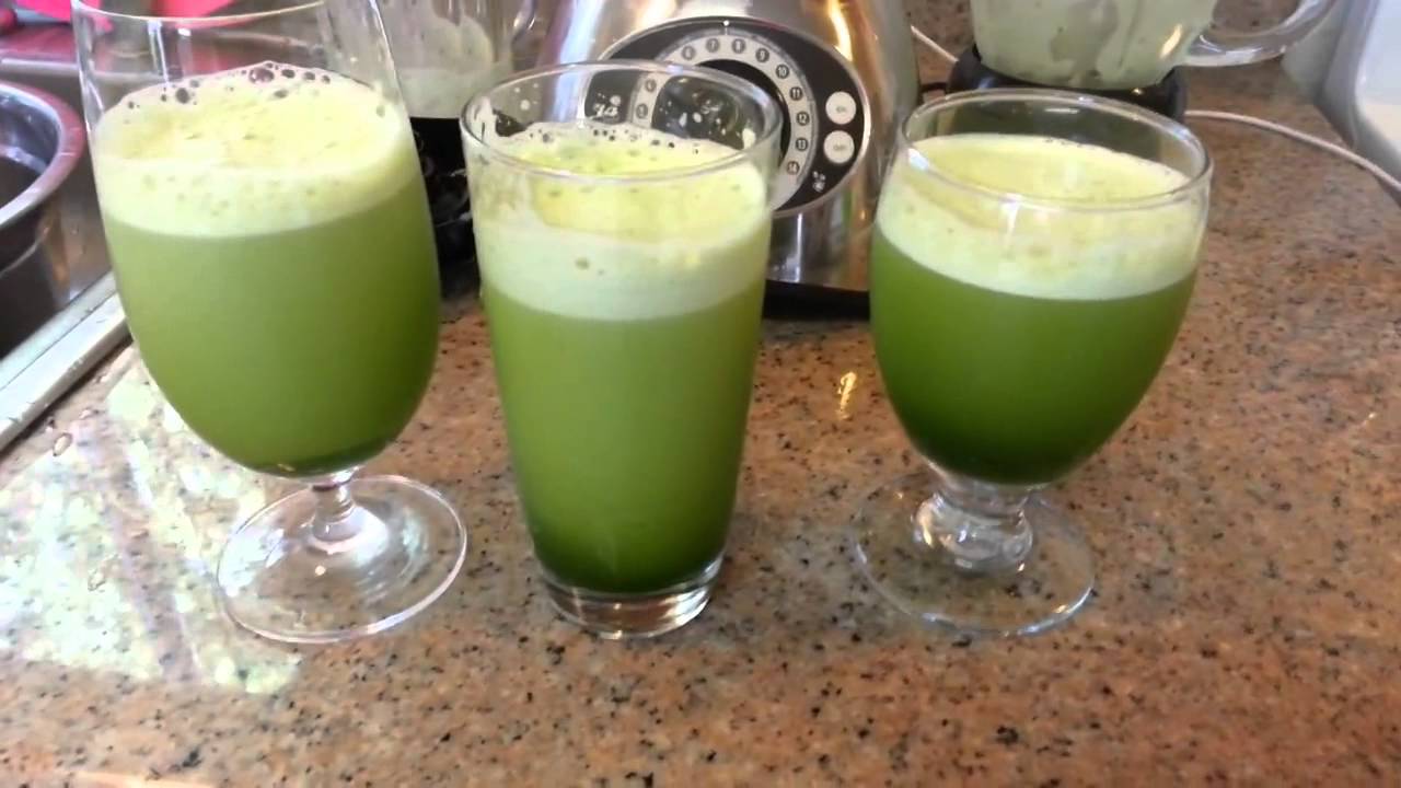 Làm nước rau má by liên nguyễn - YouTube