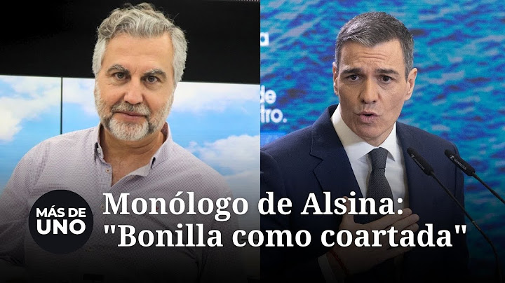Alsina habla en su monólogo sobre el bulo de la bomba lapa: "Bonilla como coartada"