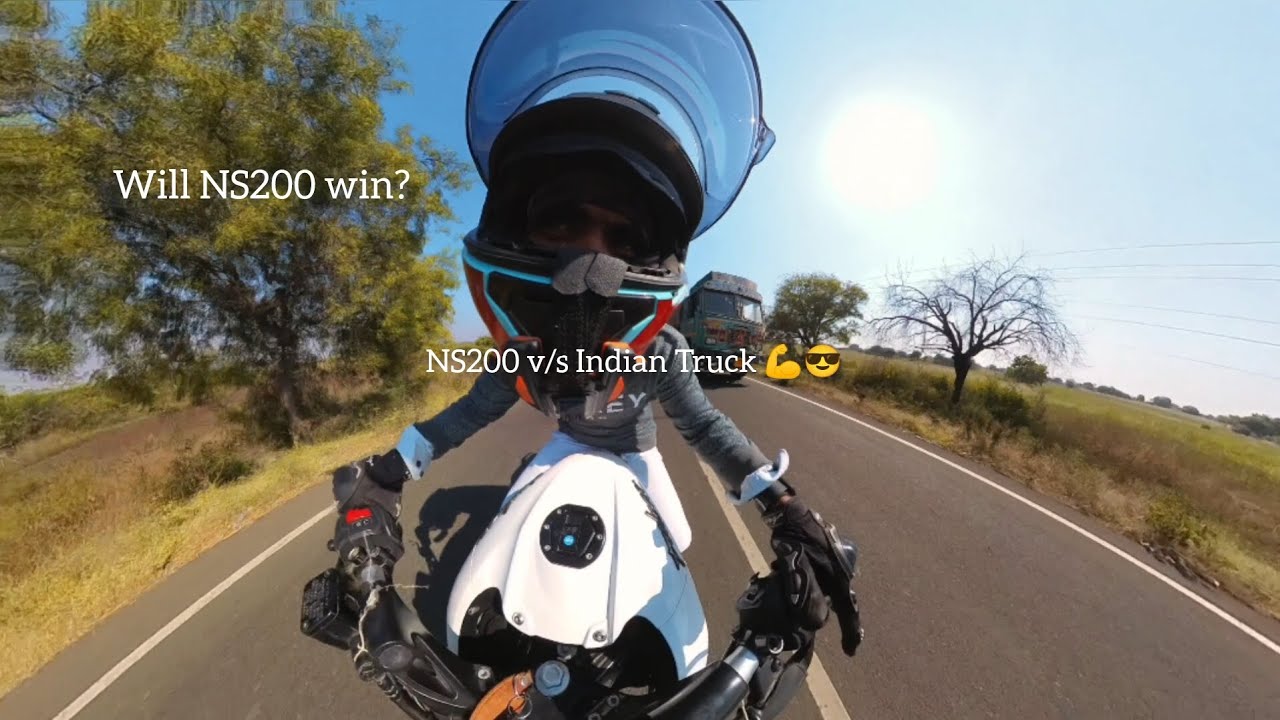 NS200 vs Indian Truck 🚛😎💪 | Friendly Race | Will NS200 Win?