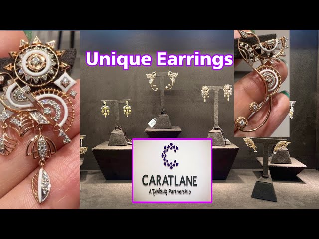 caratlane trending earrings/ caratlane diamond jhumka - YouTube