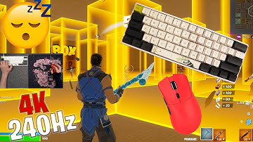 Attack Shark R1 Unboxing ASMR 😴 Box Fight Gameplay 📦  Satisfying Keyboard Fortnite 4K 240 FPS 🏆