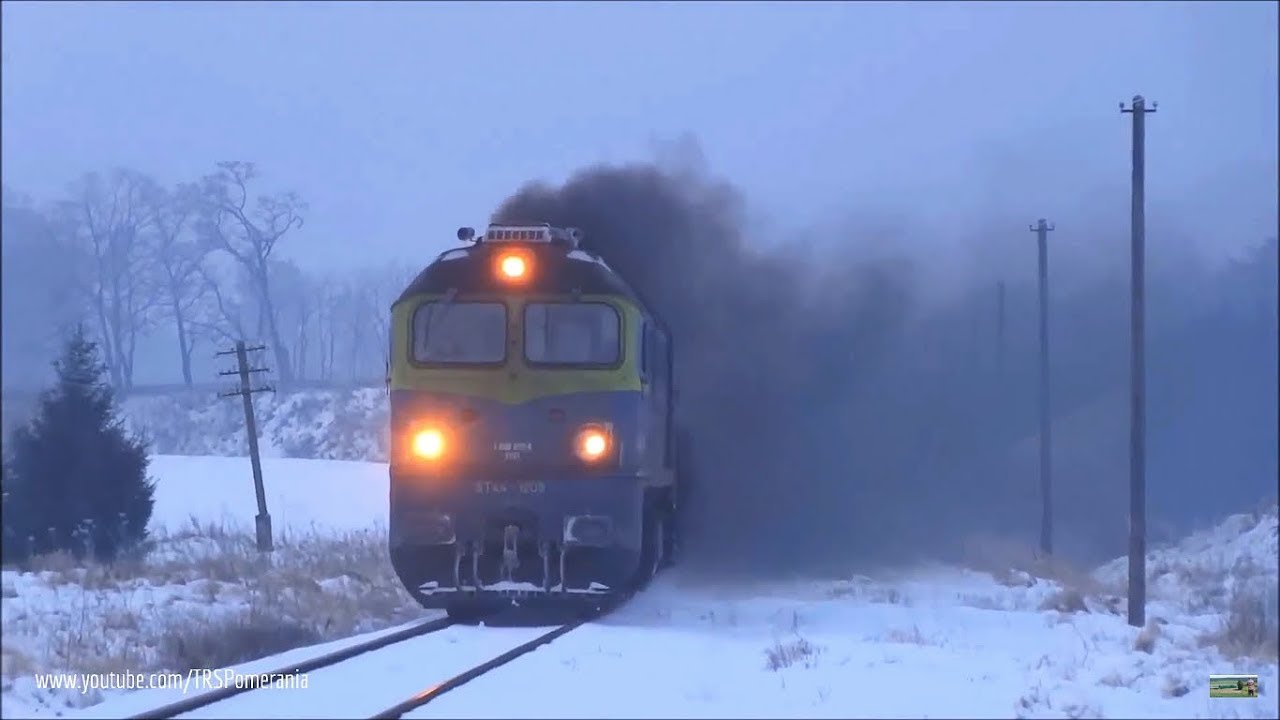 ST44-1208 i potężny mazut w Podlesiu! // ST44-1208 clagging & thrashing at Podles