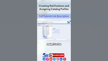 Creating Notifications and Assigning Catalog Profiles | SAP QM Configuration | SAP Tutorial for Free
