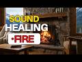 Relaxing Fireplace with Crackling Fire Sounds & Calming Music 🏔️ Warm Ambience