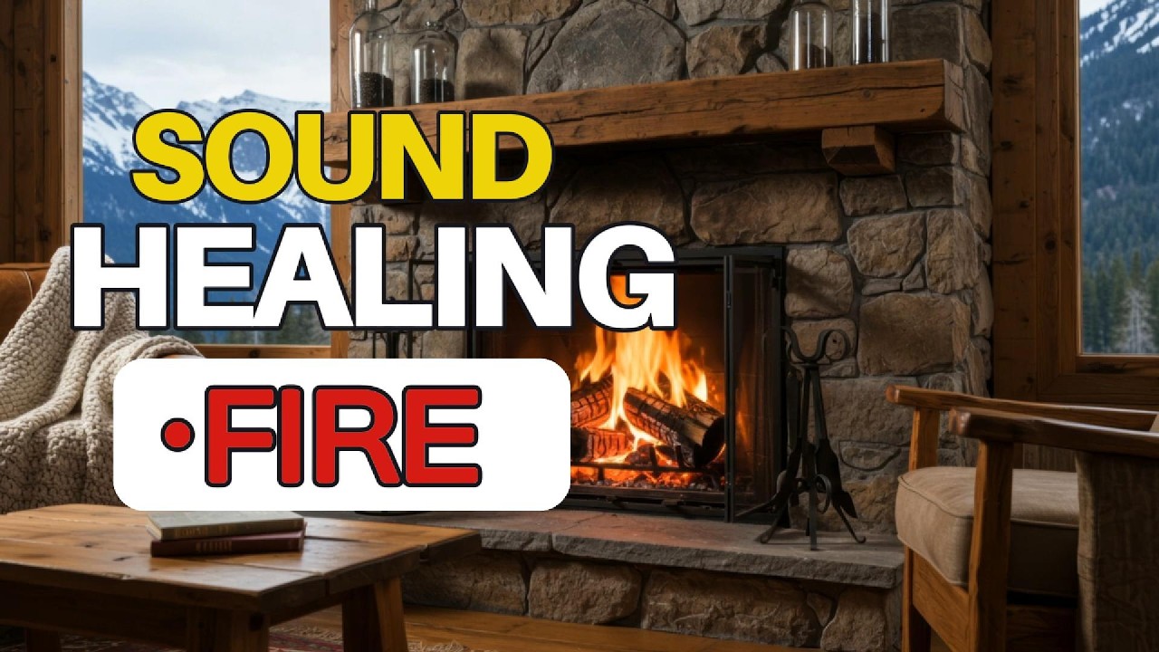 Cozy Fireplace Ambience 🔥 Warm Fire Sounds & Relaxing Music for Studying, Reading, or Deep Focus