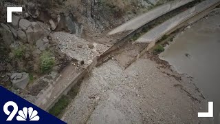 How flash flooding caused extensive damage to I-70 in Glenwood Canyon