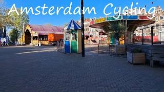 Amsterdam Cycling Bike Ride in the Kalverstraat and Nieuwendijk