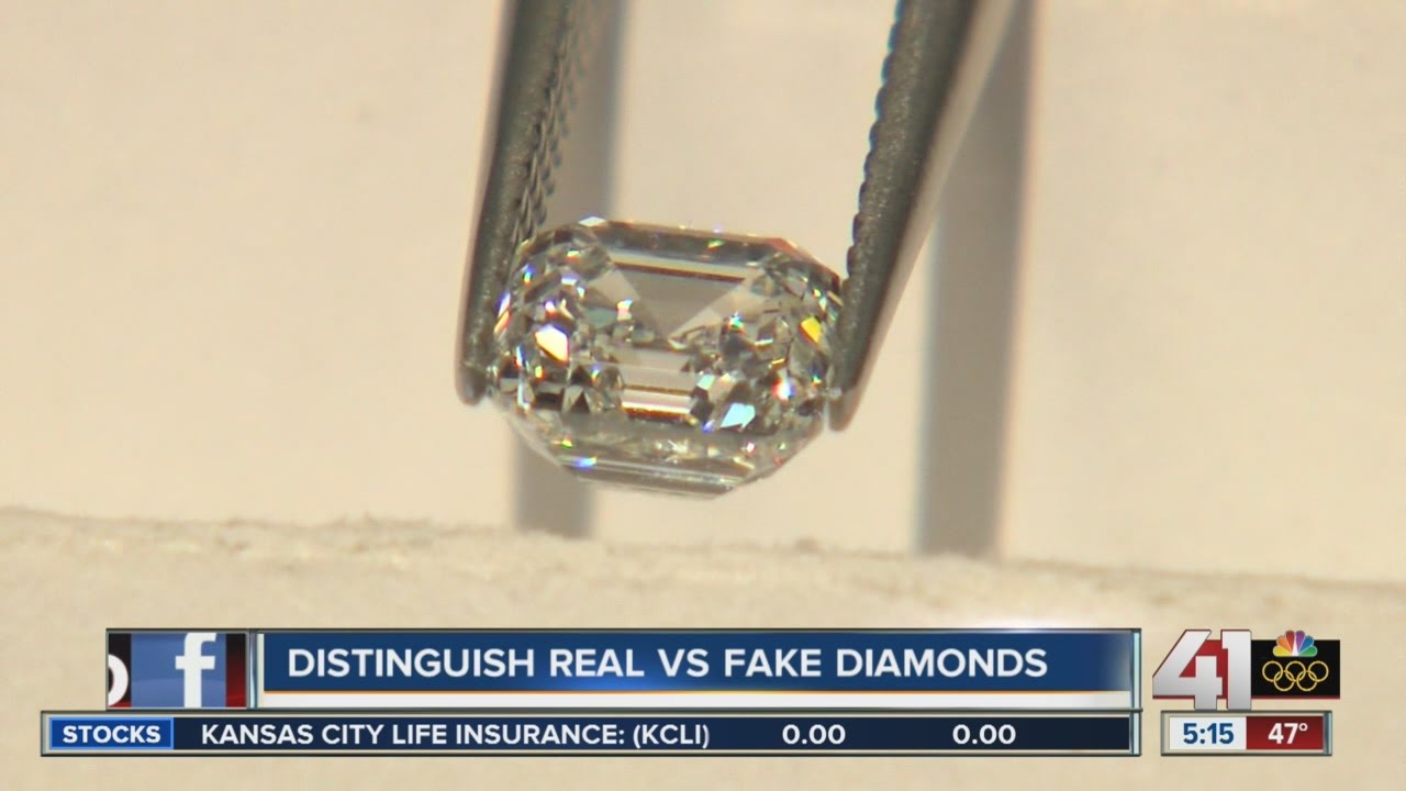 Distinguish between real and fake diamonds - YouTube