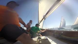 A perfect drop, gybe and rounding on the inside