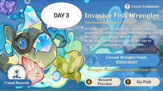 Genshin Impact- Invasive Fish Wrangler Day 3 (+ 5 star roll)