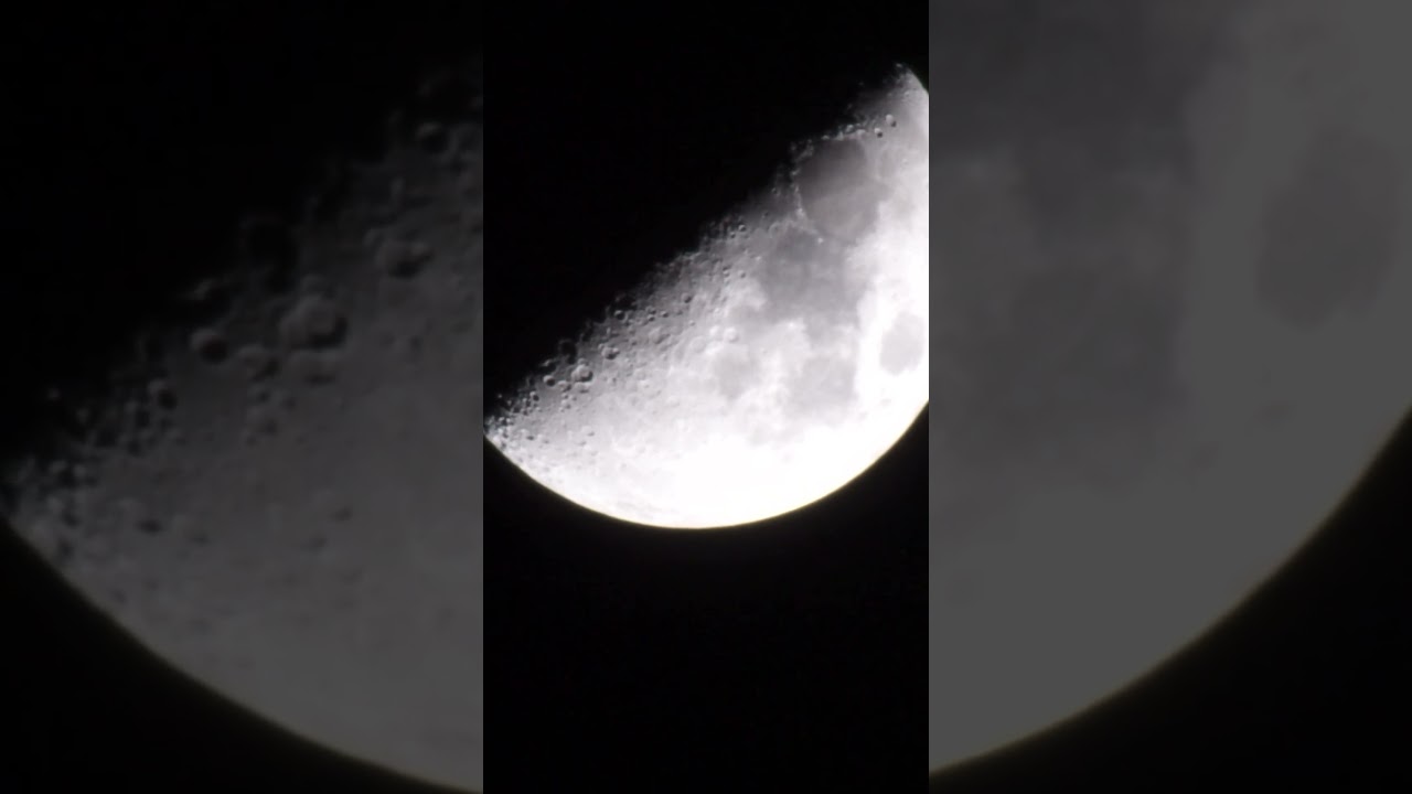 Moon motion, Sony a6000 with cheap 1000 mm telephoto lens 