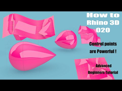 How to Rhino 3D - Control points are Powerful - Advanced  Beginners Tutorial 020