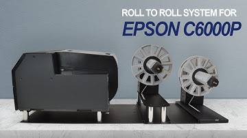 Label rewinder and label unwinder for EPSON C6000P Inkjet Label Printer