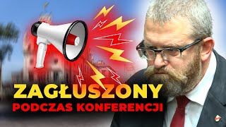 AWANTURA NA KONFERENCJI GRZEGORZA BRAUNA. STRACIŁ BIURO POSELSKIE