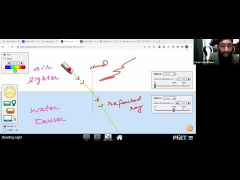 Refraction| Bending of Light| Phet Simulation |Physics| IGCSE EDEXCEL GCSE|Saad