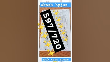 my Akash byjus mock test score 🎼🎼#study #viral #neet #physicswallah #mocktest