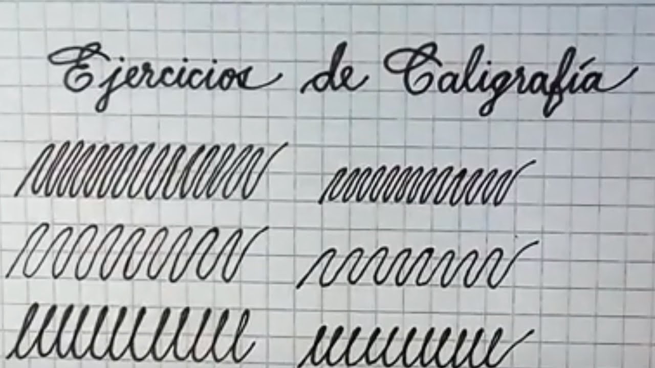 ✍ ¿Cómo MEJORAR la LETRA al Escribir? ✏️ 10 Ejercicios de Caligrafía para  PRINCIPIANTES 