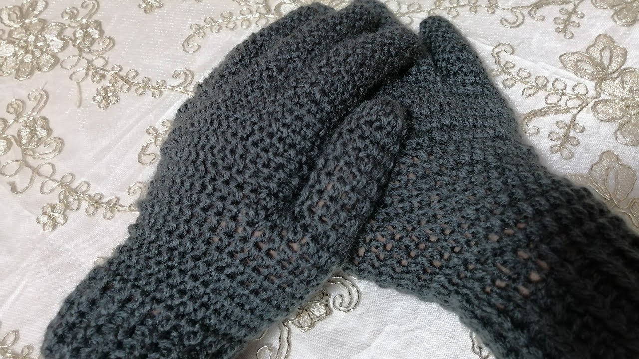 كروشي جوانتي بالاصابع للرجال/ والنساء/ والاطفال