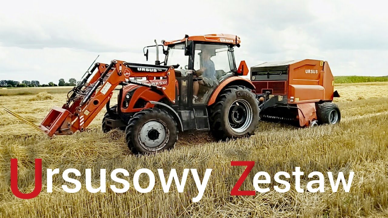 Zestaw Ursus💪 Prasowanie słomy 2020🌾 Ursus c-380 & Prasa Ursus
