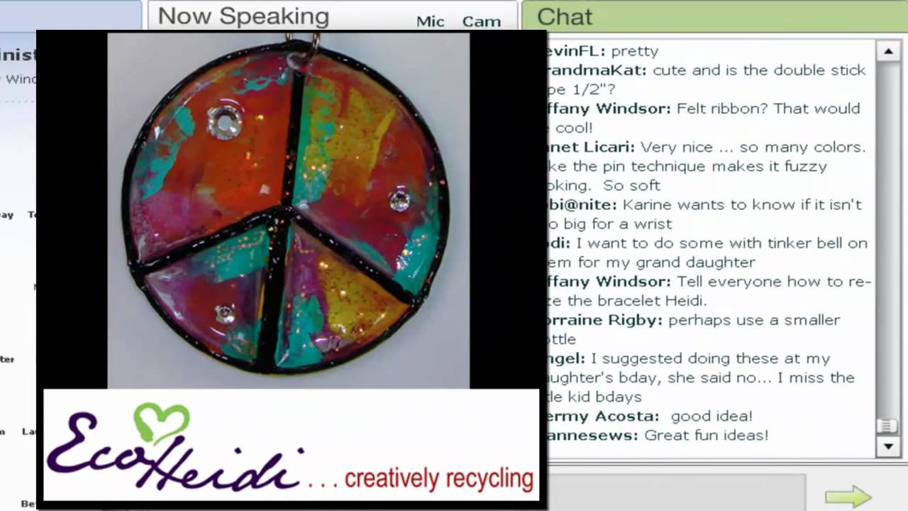 EcoHeidi LIVE TV - Pizza Peace Pendant