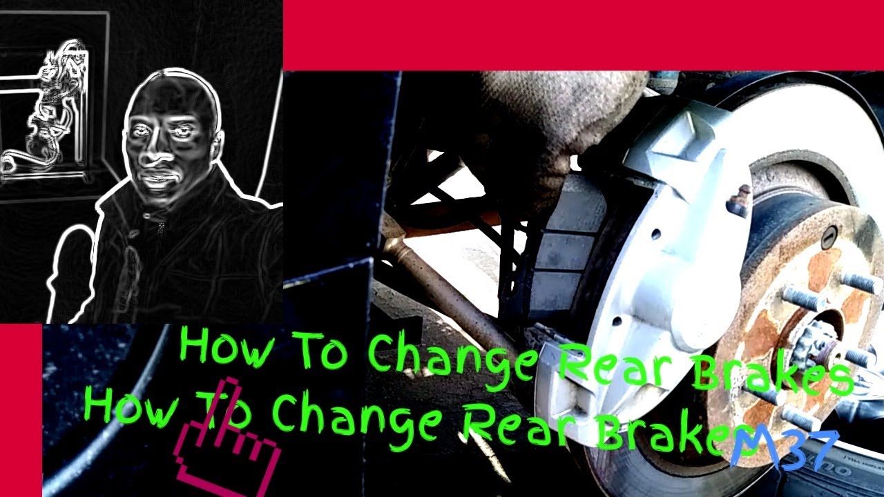 How to change rear brakes on Infiniti M37 Part 2 - YouTube