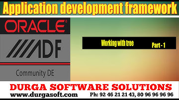 Application development framework(ADF)|| Working with tree Part - 1