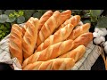 Làm Bánh Mì không cần lò quá là dễ, từ nay không cần đi mua nữa | Baguette No Oven Recipe