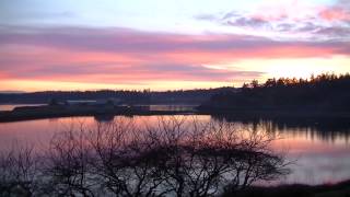 (HD) FHN Jackson Beach Sunset on San Juan Island (Friday Harbor, WA)