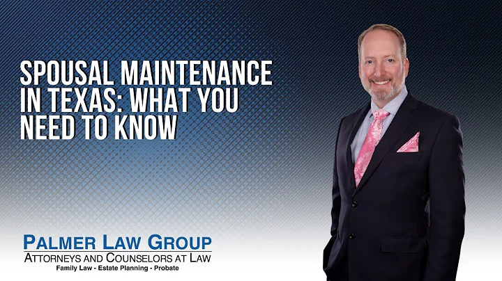Spousal Maintenance in Texas: What You Need to Know