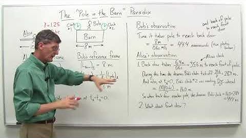The pole in the barn paradox   Stanford University   Coursera