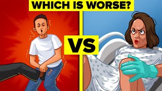 Kicked in the Balls vs Childbirth  Which is More Painful?