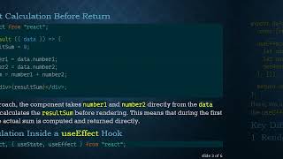 Understanding the do tasks Placement: Inside useEffect vs. Before Return Render in React