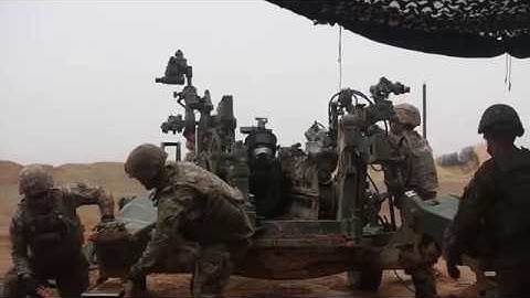 3rd Cavalry Regiment Fire Their M777A2 Howitzer Named "Big Rich”