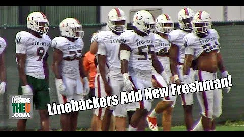 Avery Huff Practice Debut, Linebackers Conduct Dri...