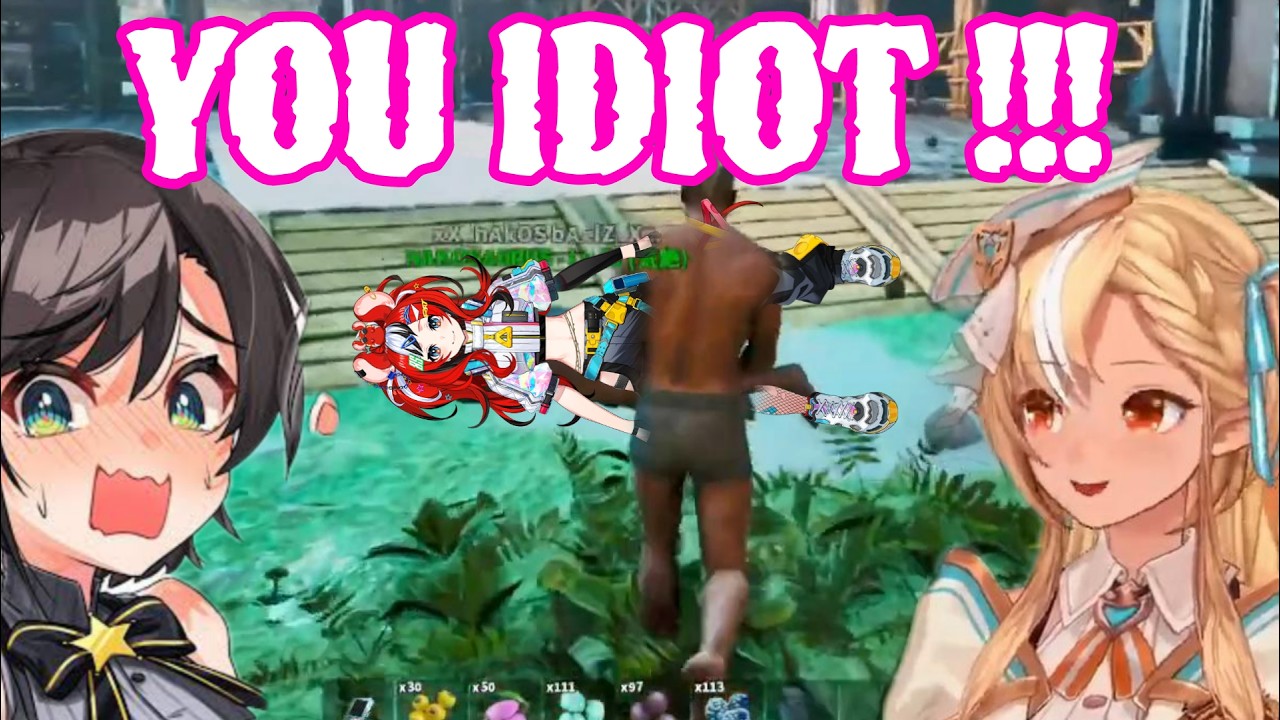 Shiranui Flare Can't Stop Laughing At Narcoberry Addict Bae-Chan | ARK [Hololive/Sub]