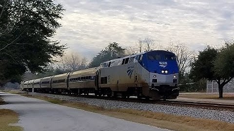 Amtrak 90 NB through Scranton, SC w/ AMTK 95 leading