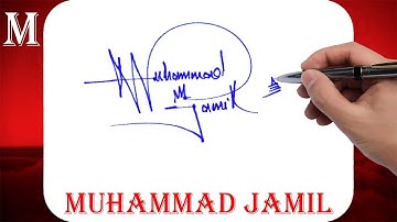 Muhammad Jamil Signature Style - M Signature Style - Signature Style of My Name Muhammad Jamil