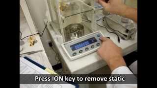Weighing polystyrene sphere with BM-20 Microbalance