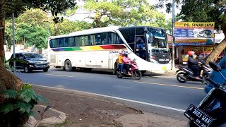 Bus Sinar Jaya Menaikkan Penumpang di Agen Sawangan Depok, Jurusan Parung - Pekalongan