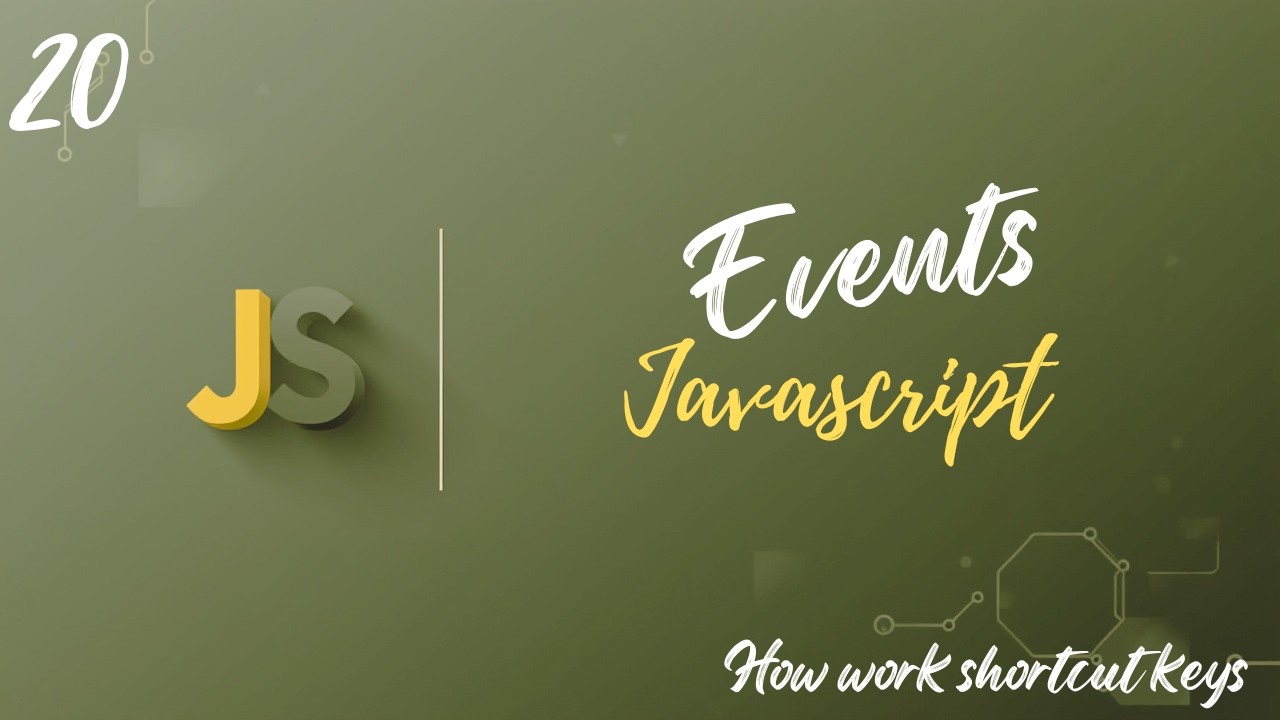 JavaScript Events Masterclass | Complete Practical Guide with Real ...