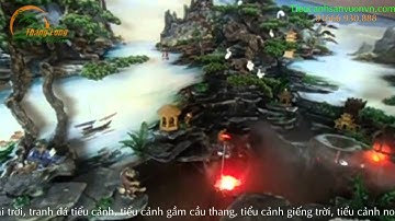 Tiểu cảnh cầu thang, thiết kế thi công tiểu cảnh cầu thang