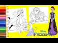 Coloring Disney Frozen 2 Anna &amp; Elsa Sisters Hugging Time - Coloring Pages