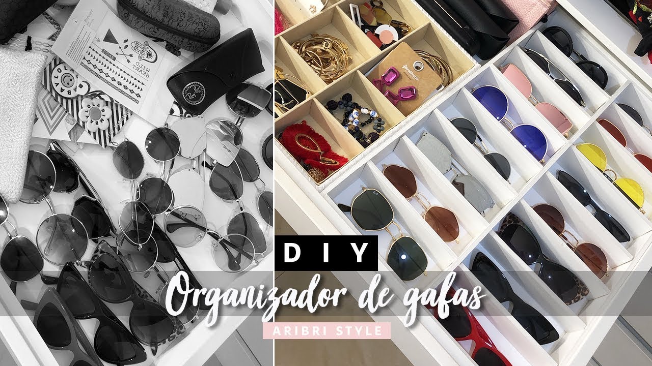 hacer un organizador de gafas súper fácil y | DIY - YouTube