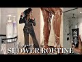 MY MORNING SHOWER ROUTINE | BODY CARE, FEMININE HYGIENE ROUTINE + SELF CARE TIPS