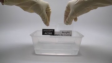 MidOpt® Acrylic Filter Acetone Test | Durability Comparison